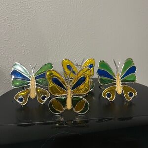 Colorful Butterfly napkin rings set of 4